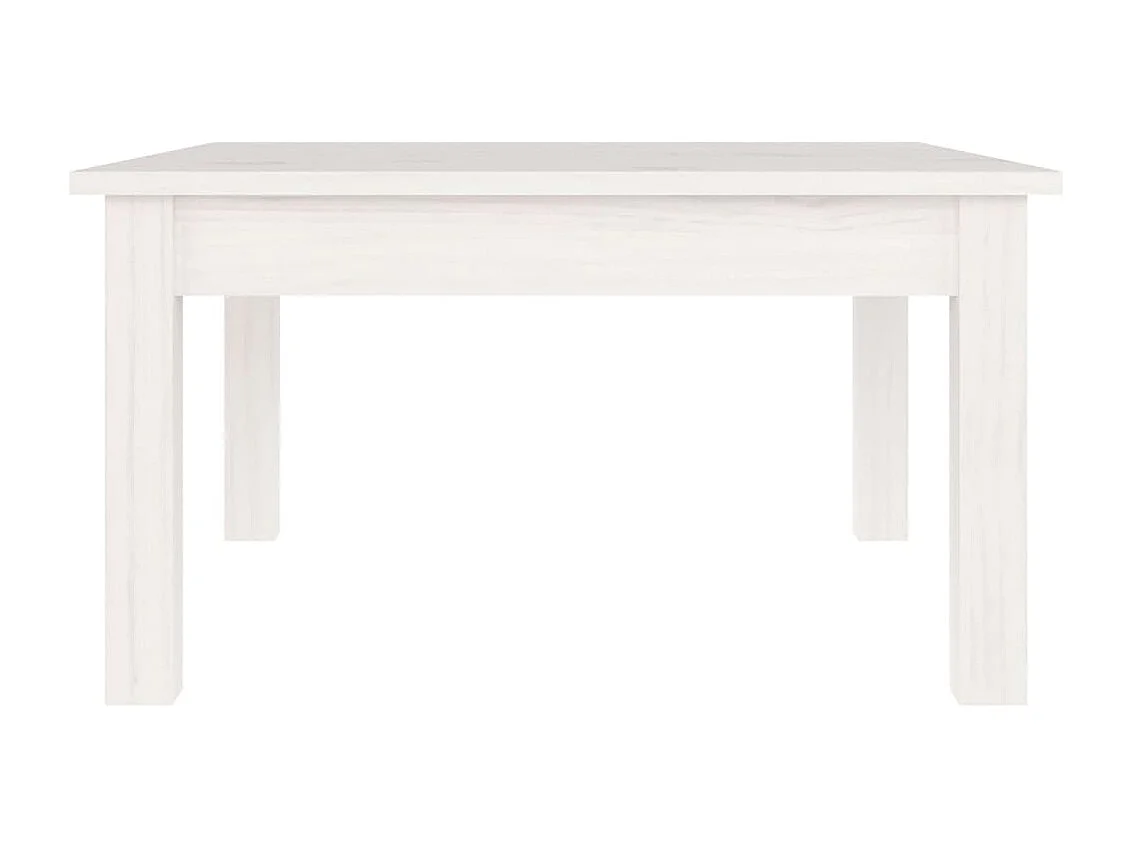 Couchtisch-Sofatisch-Beistelltische Weiß 55x55x30 cm Massivholz Kiefer SHL65639