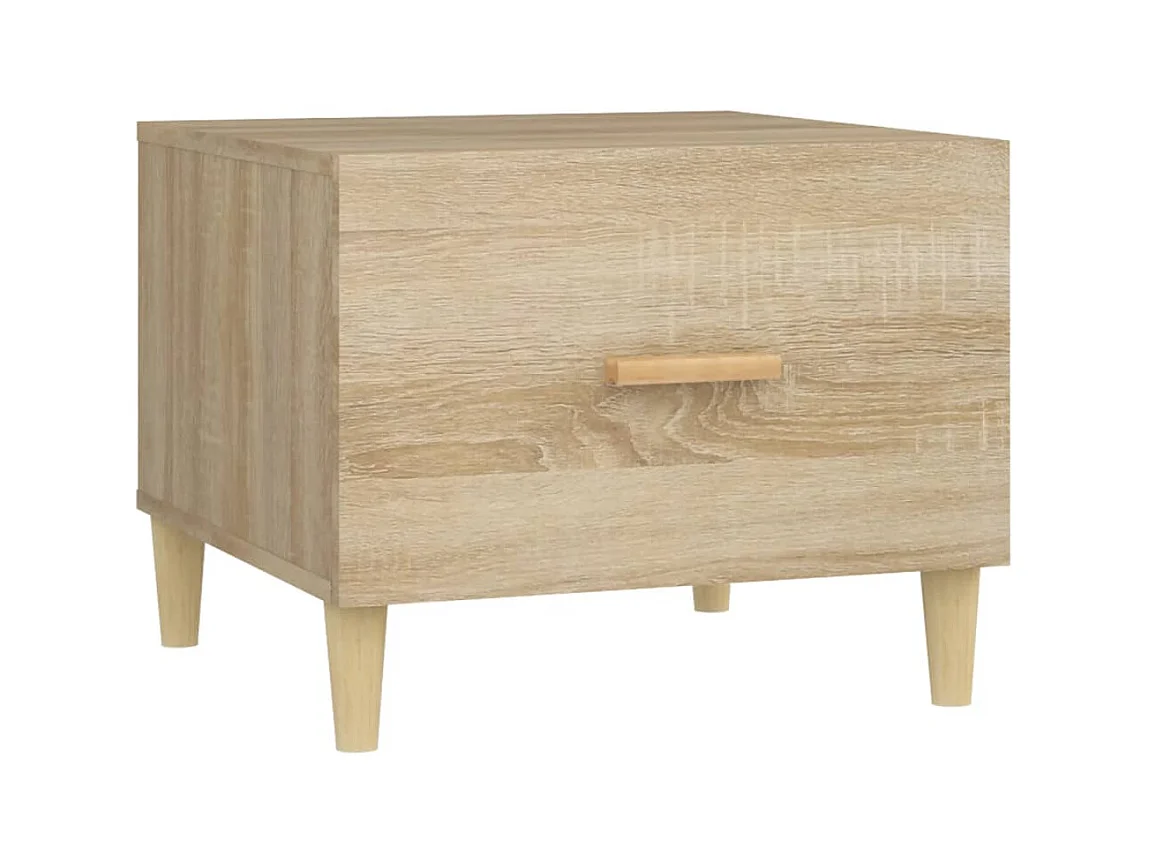 Mesa de centro | Mesa auxiliar madera contrachapada blanco 102x50x40 cm SHL2901