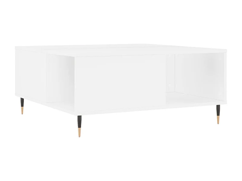 Couchtisch-Wohnzimmertisch-Beistelltische Weiß 80x80x36,5 cm Holzwerkstoff SHL78607