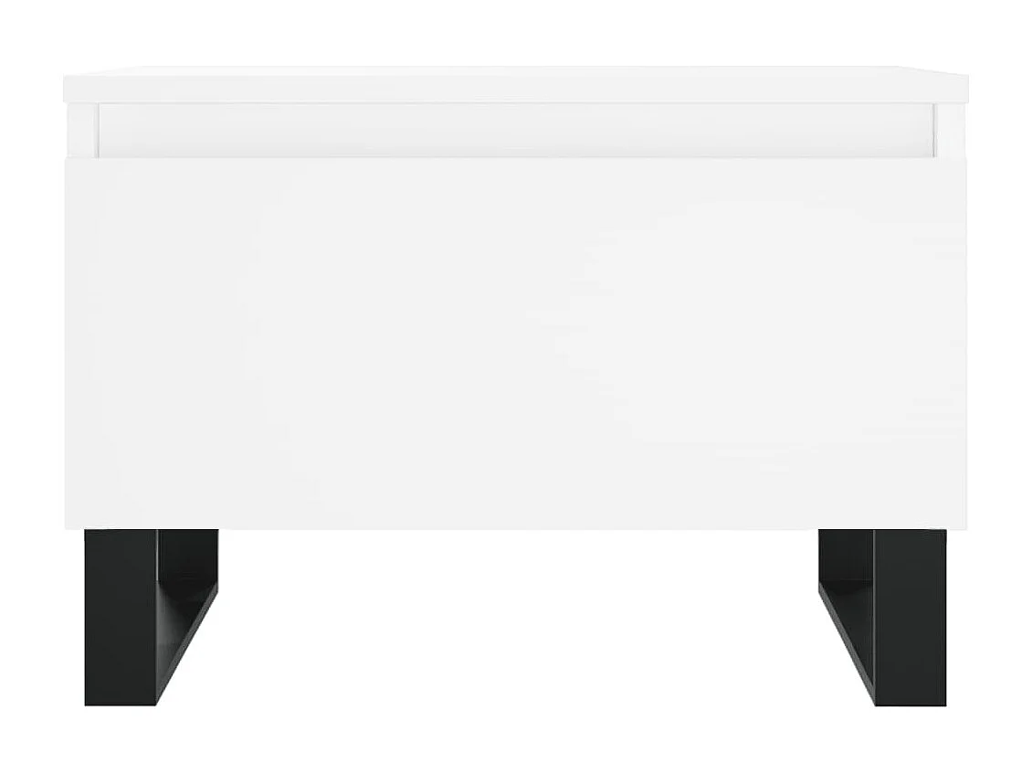 Mesa de centro | Mesa auxiliar madera maciza de pino marrón cera 100x100x40 cm SHL2847