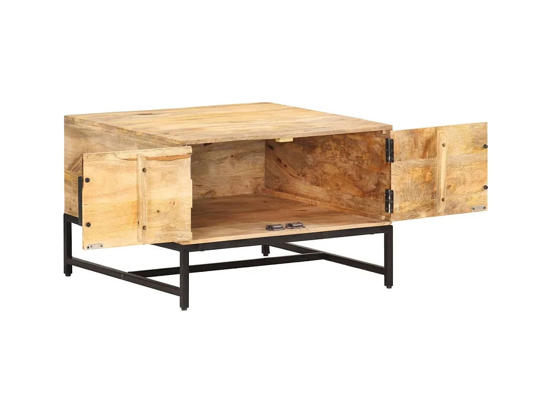 Table basse salon-Table d'appoint 67x67x45 cm Bois de manguier massif SHL2872