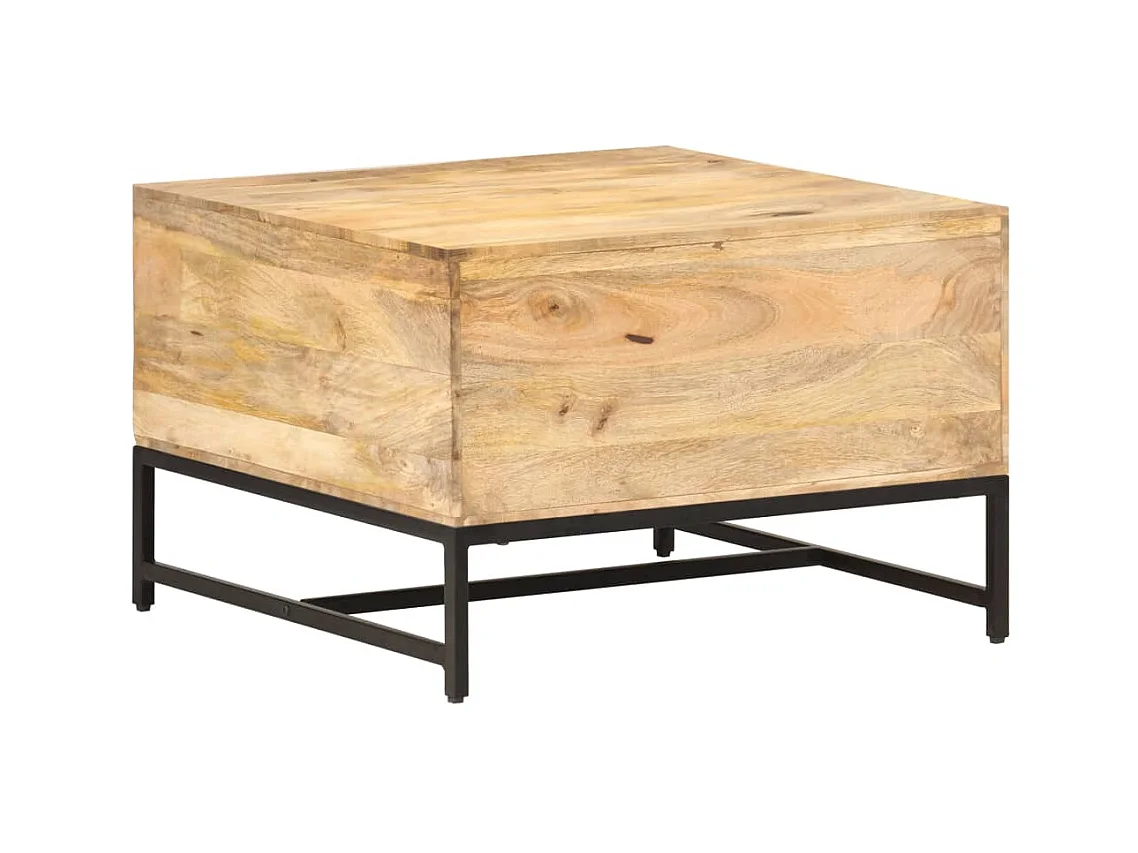 Table basse salon-Table d'appoint 67x67x45 cm Bois de manguier massif SHL2872
