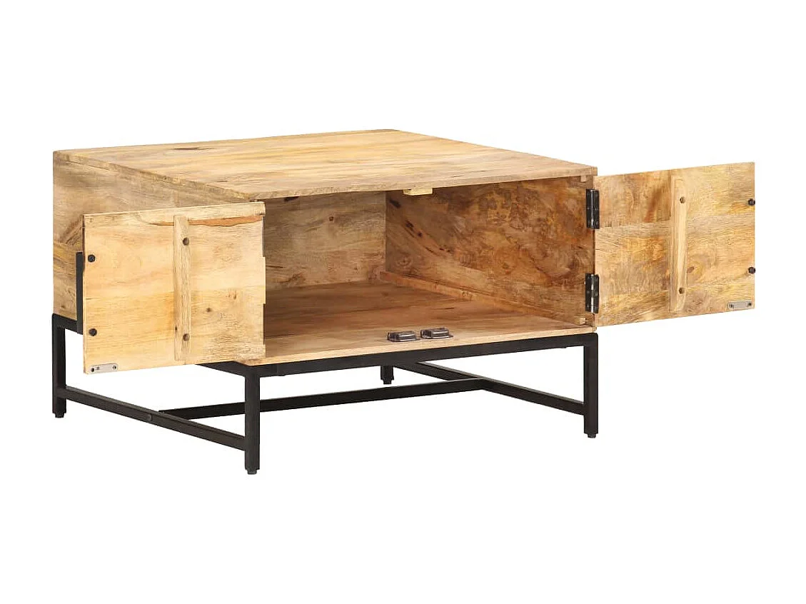 Mesa de centro | Mesa de apoio | Mesa de café 67x67x45 cm madeira de mangueira maciça