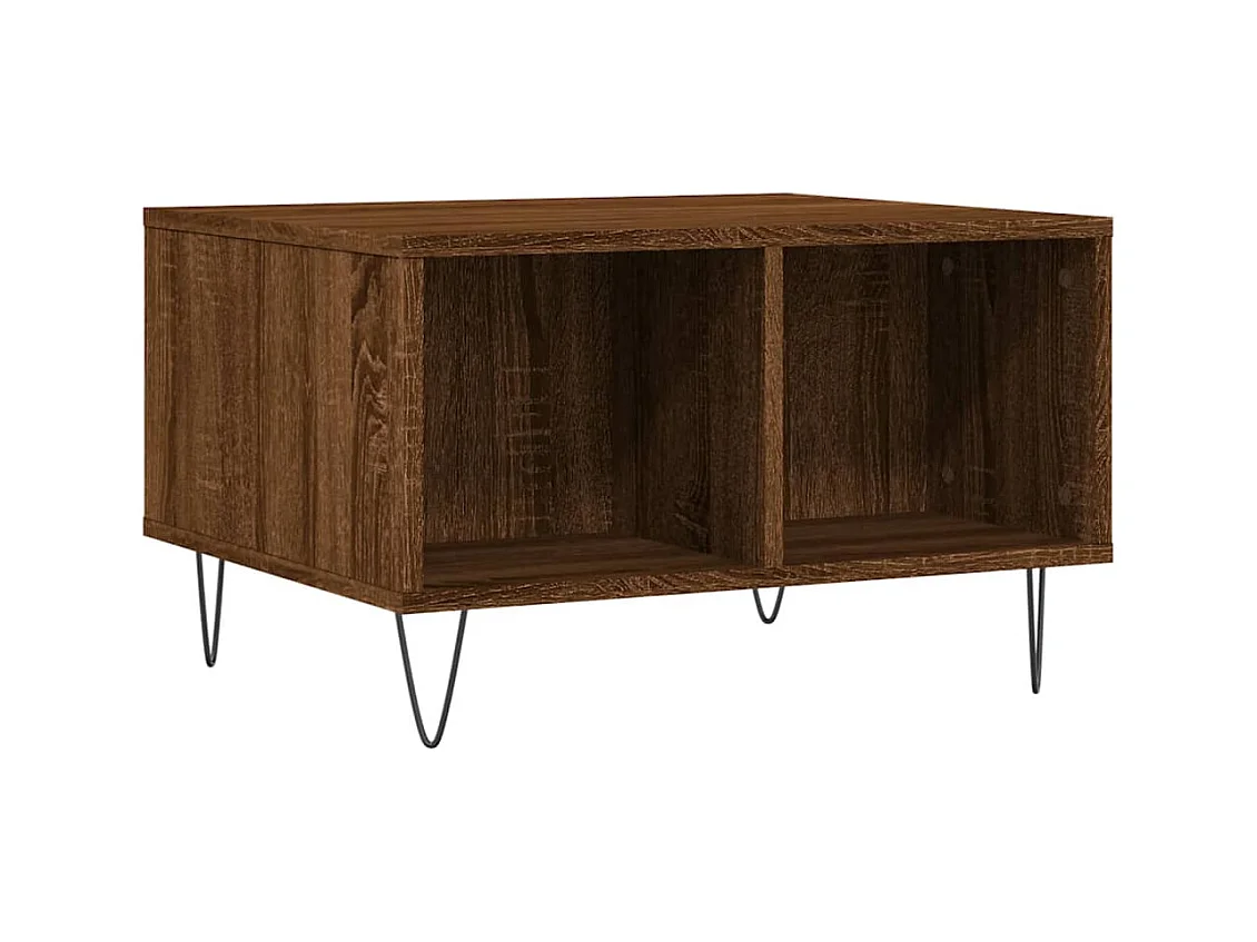 Mesa de centro | Mesa auxiliar madera ingeniería madera envejecida 102x55x43 cm SHL3687