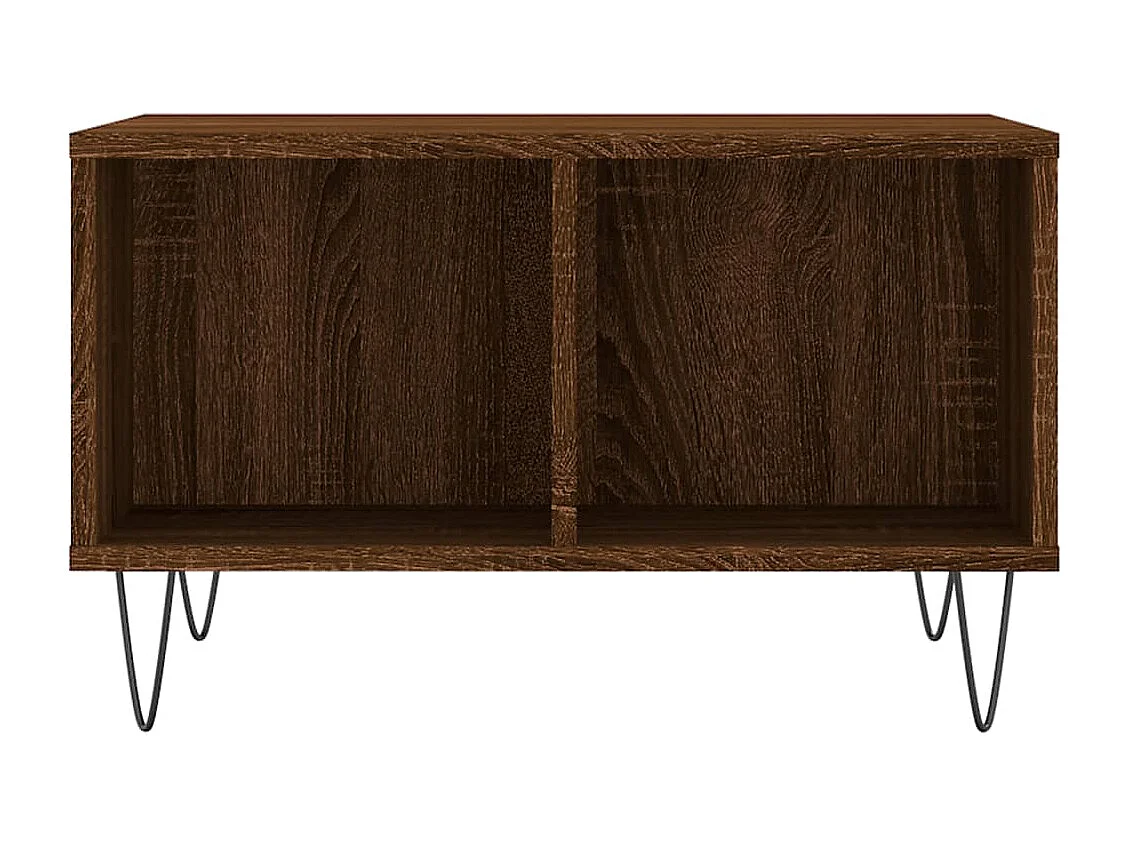 Couchtisch-Wohnzimmertisch-Beistelltische Braun Eichen-Optik 60x50x36,5 cm Holzwerkstoff SHL95864