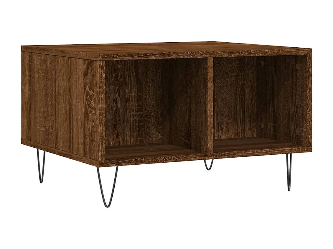 Couchtisch-Wohnzimmertisch-Beistelltische Braun Eichen-Optik 60x50x36,5 cm Holzwerkstoff SHL95864