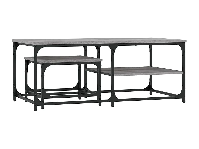 Tables basses gigognes de salon 2 pcs sonoma gris bois d'ingénierie SHL22269