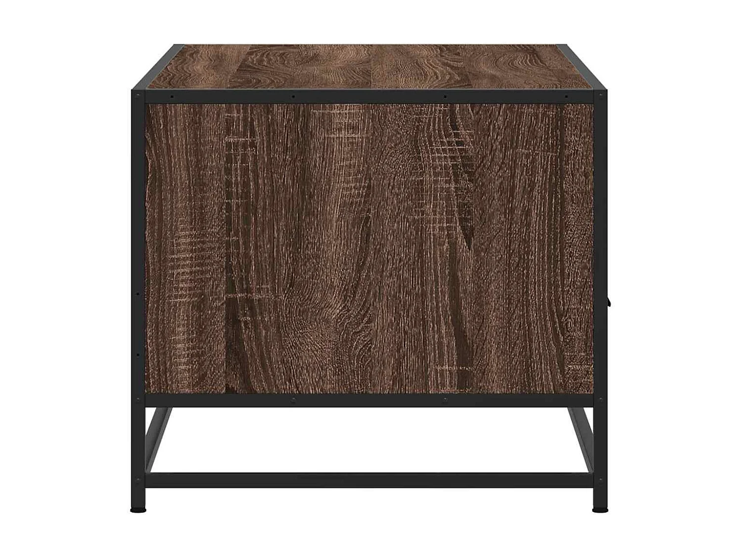 Couchtisch-Wohnzimmertisch-Beistelltische Braun Eichen-Optik 100x50x45 cm Holzwerkstoff Metall SHL9514