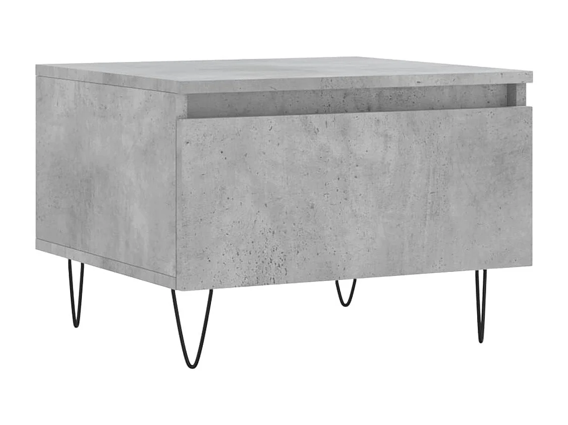 Couchtisch 2er Set-Sofatisch-Beistelltische Betongrau 50x46x35 cm Holzwerkstoff SHL64192