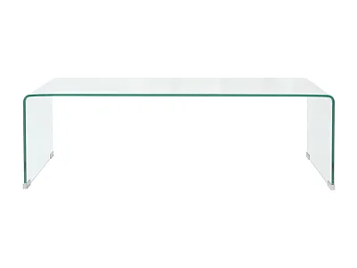 Salontafel | Woonkamertafel | Koffietafel 98x45x30 cm gehard glas transparant