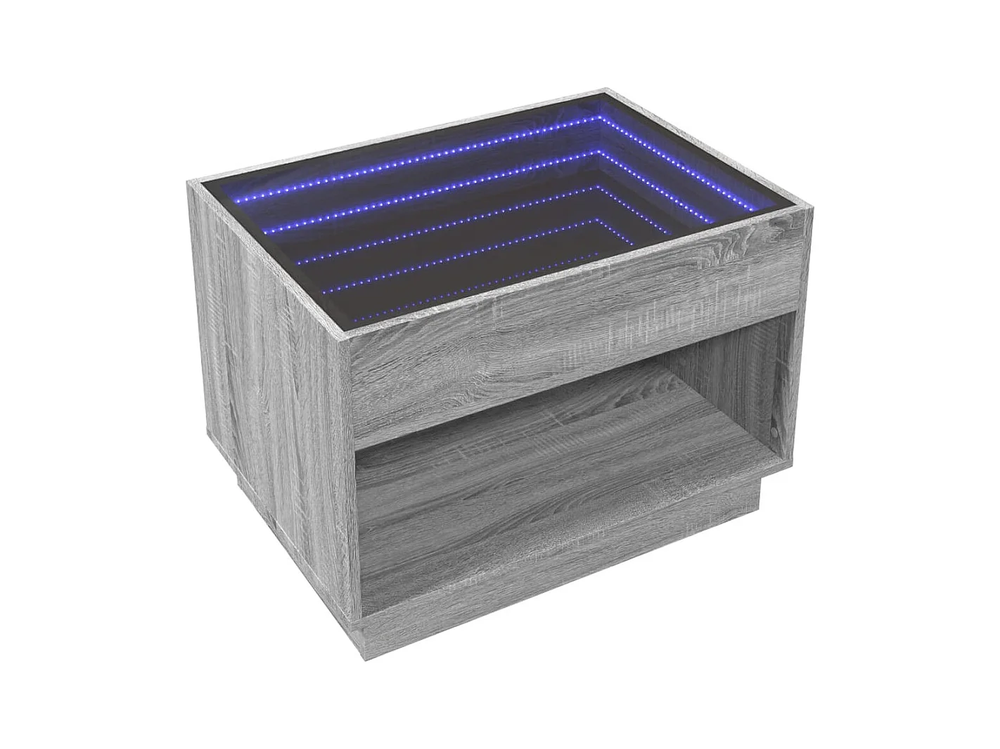 Mesa de centro-Mesa auxiliar madera de ingeniería gris Sonoma 96x50x45 cm SHL100051