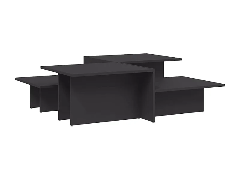 Tables basses salon-Tables d'appoint 2 pcs gris bois d'ingénierie SHL7500