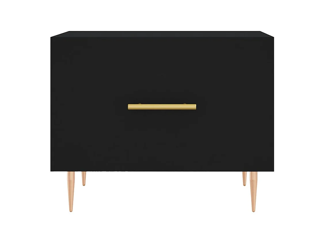 Table basse salon-Table d'appoint Noir 50x50x40 cm Bois d'ingénierie SHL15467