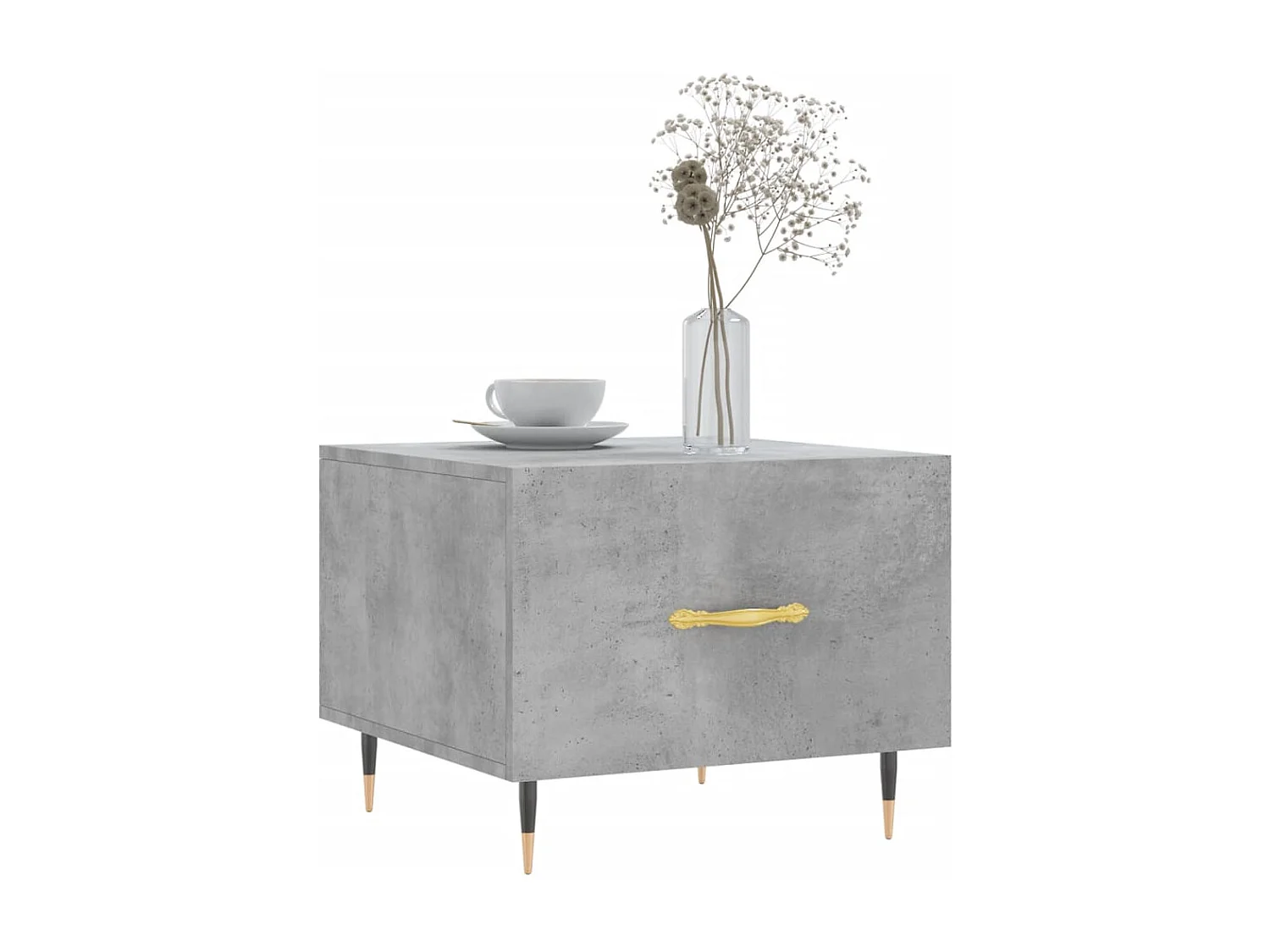 Mesa de centro | Mesa auxiliar madera de ingeniería roble ahumado 89,5x48x30 cm SHL2912