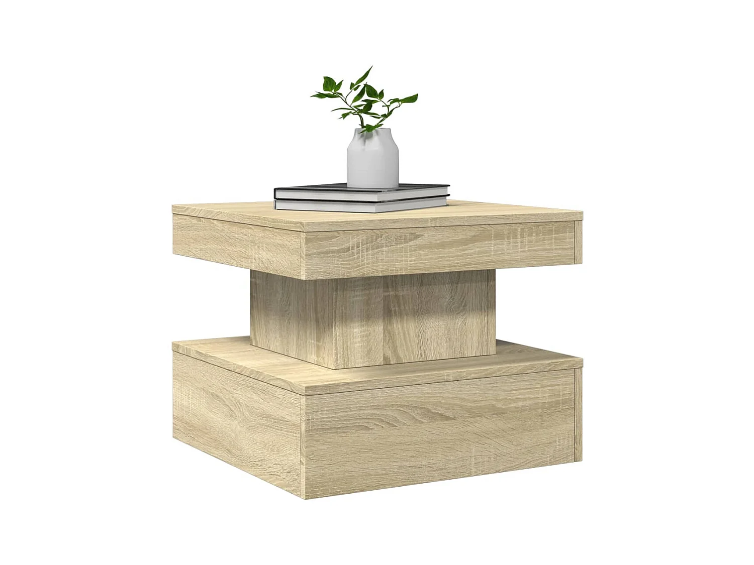 Mesa de centro-Mesa auxiliar de madera maciza de pino 100x50x35 cm SHL2958