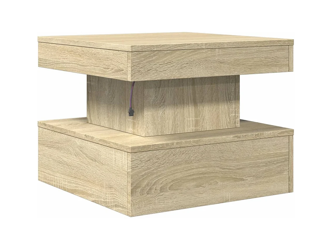 Mesa de centro-Mesa auxiliar de madera maciza de pino 100x50x35 cm SHL2958