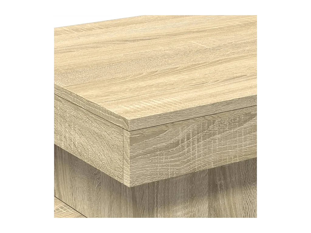 Mesa de centro-Mesa auxiliar de madera maciza de pino 100x50x35 cm SHL2958