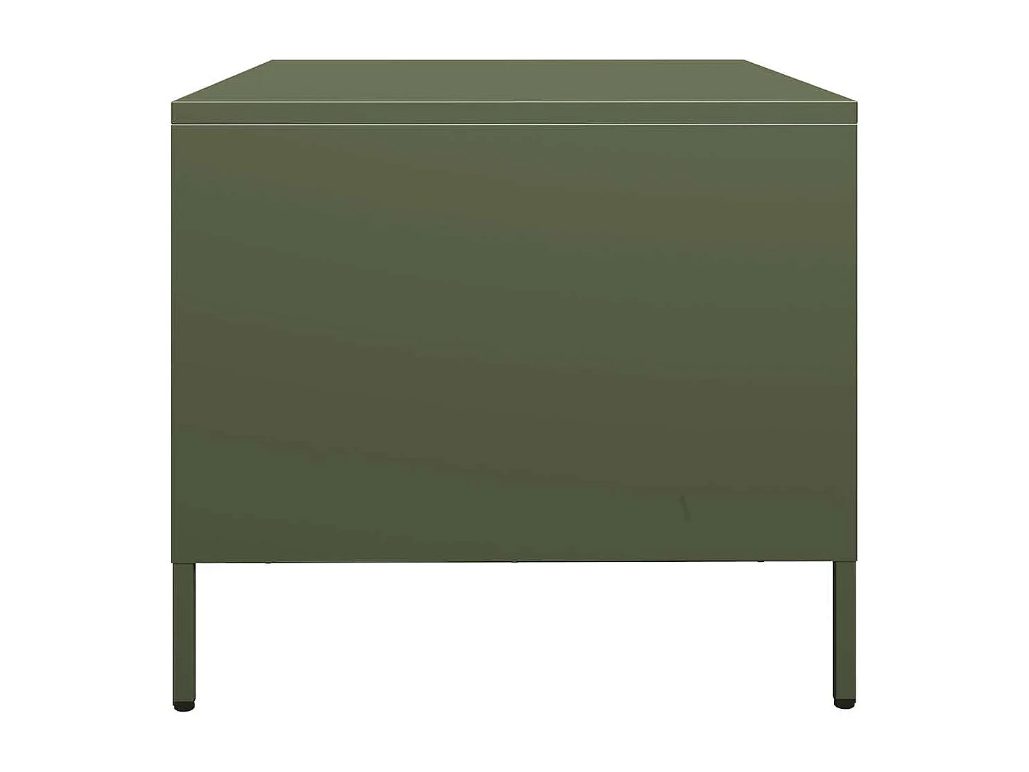 Table basse salon-Table d'appoint vert olive 101,5x50x43,5 cm acier laminé à froid SHL51783