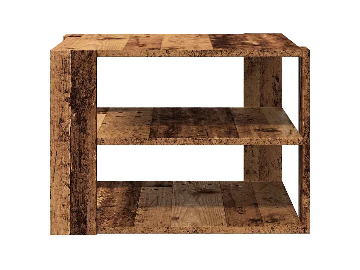 Table basse salon-Table d'appoint vieux bois 58x58x40 cm bois d'ingénierie SHL64533