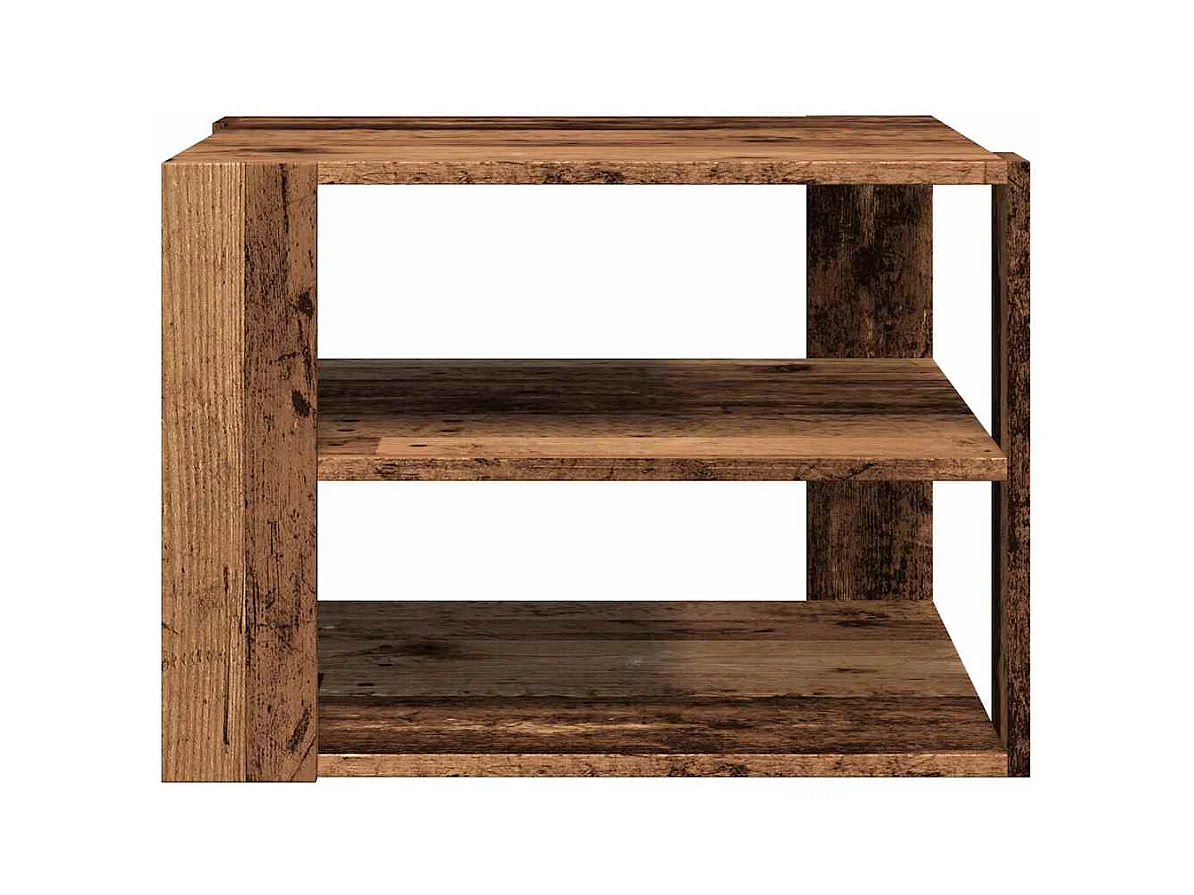 Table basse salon-Table d'appoint vieux bois 58x58x40 cm bois d'ingénierie SHL64533