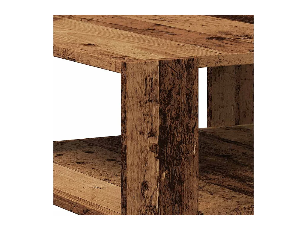 Table basse salon-Table d'appoint vieux bois 58x58x40 cm bois d'ingénierie SHL64533