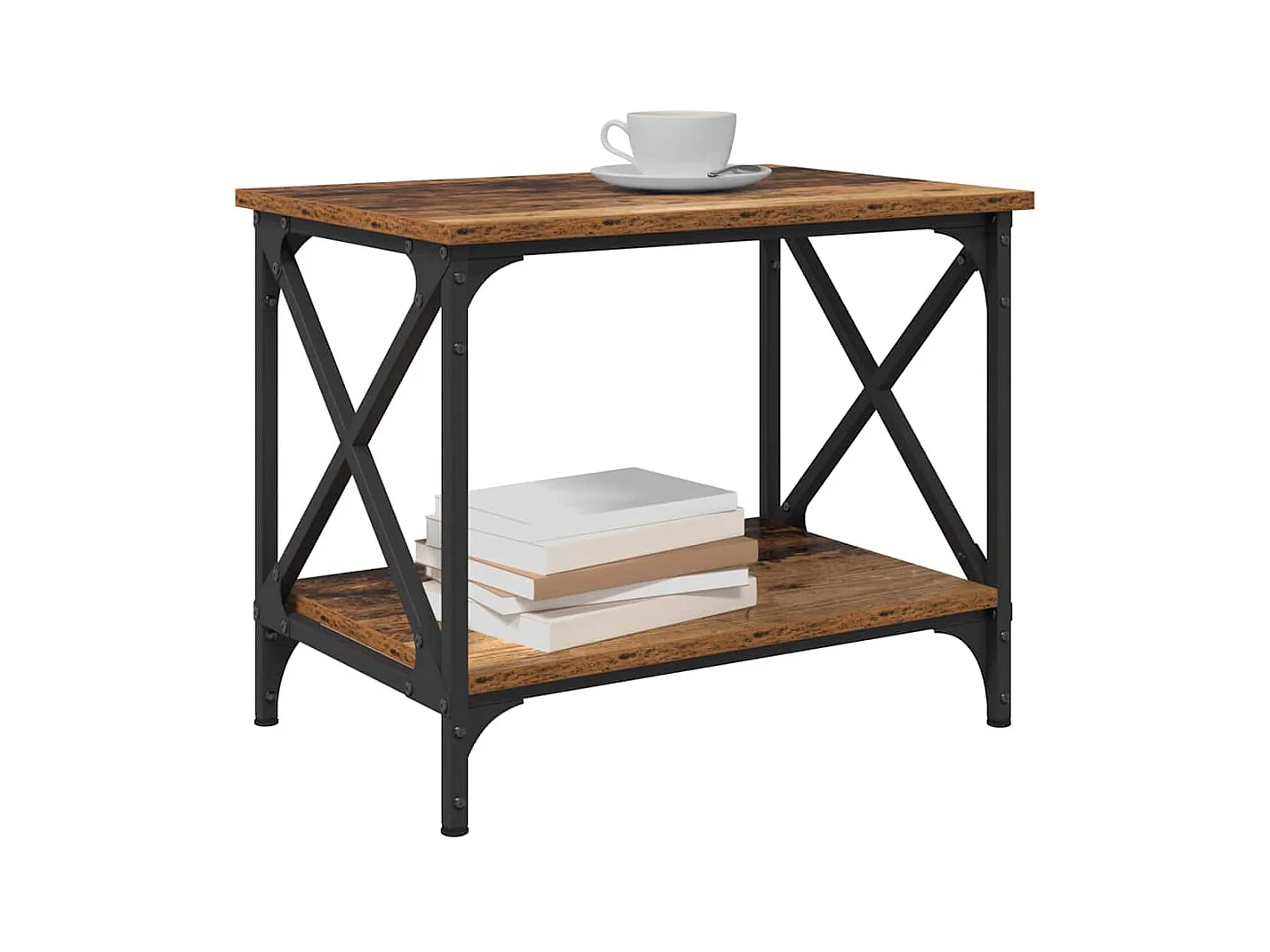 Mesas de centro | Mesas auxiliares 2 uds madera de ingeniería negro 50x50x40 cm SHL40161