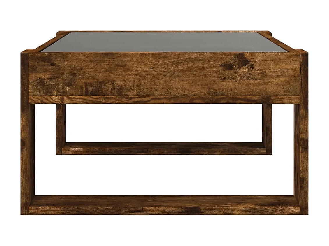 Mesa de centro-Mesa auxiliar madera de ingeniería gris hormigón 55,5x55x45 cm SHL357450