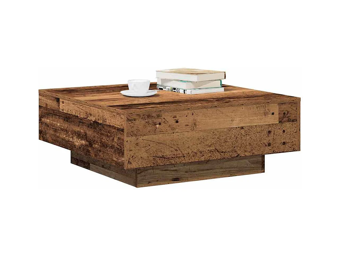 Mesa de centro-Mesa auxiliar-Mesita de centro madera contrachapada roble Sonoma 105x55x32 cm SHL125486
