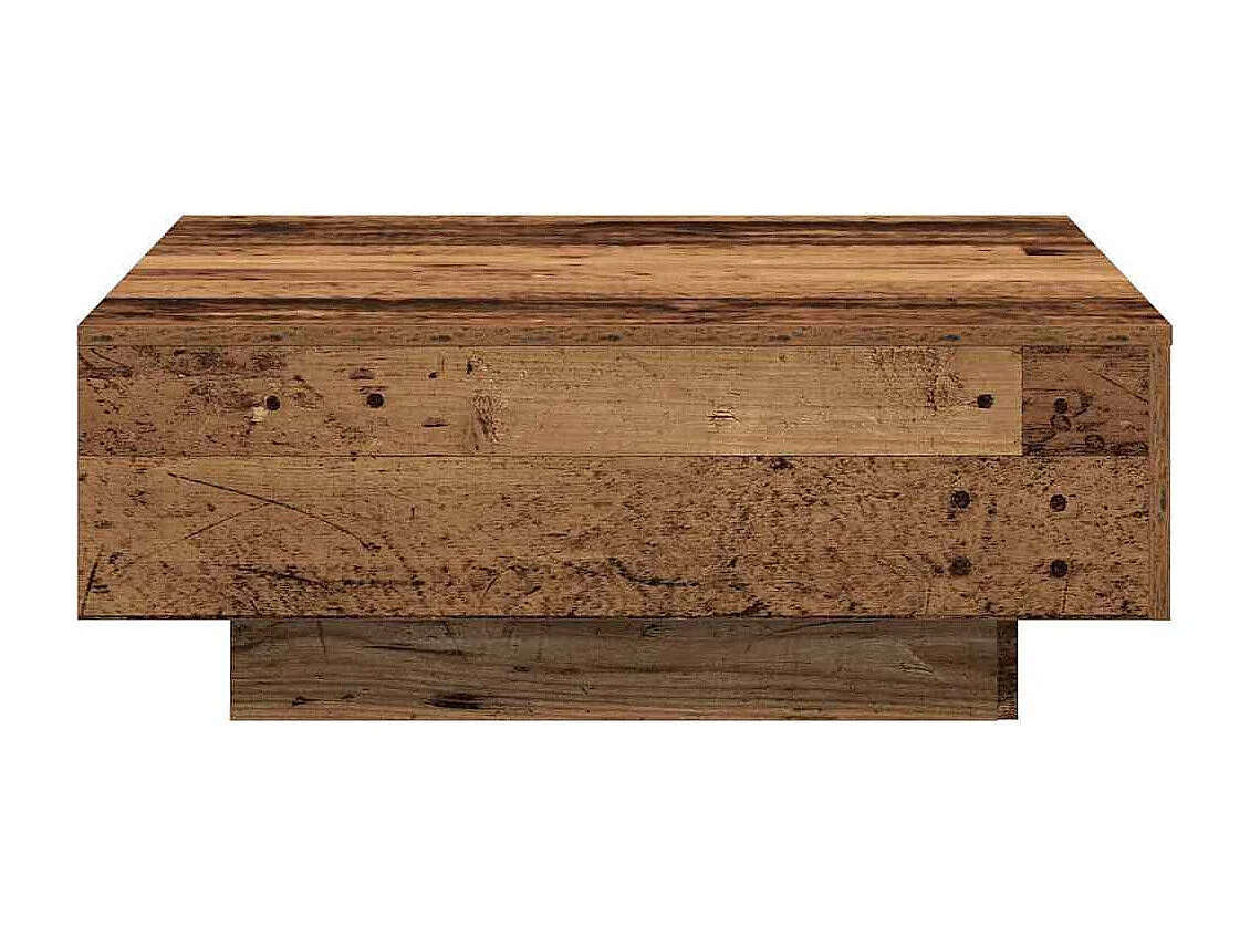 Salontafel | Koffietafel Oud hout 80 x 80 x 31 cm Bewerkt hout