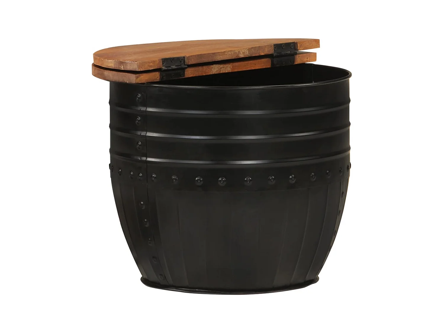 Mesa de centro | Mesa auxiliar con Infinity LED negro 70x50x30 cm SHL35386