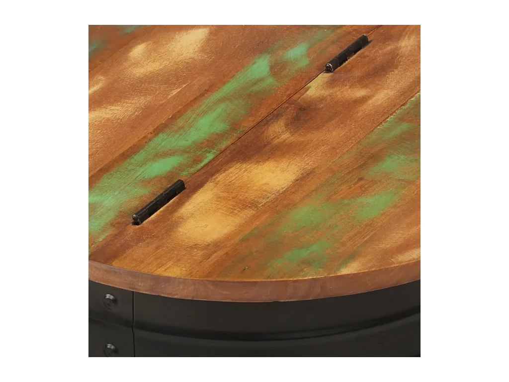 Mesa de centro | Mesa auxiliar con Infinity LED negro 70x50x30 cm SHL35386