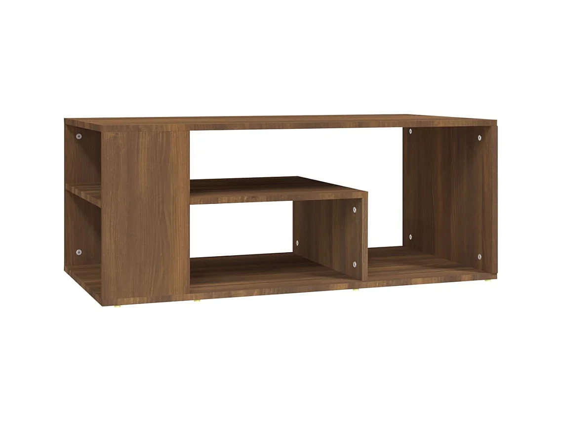 Table basse salon-Table d'appoint Chêne marron 100x50x40 cm Bois d'ingénierie SHL6940