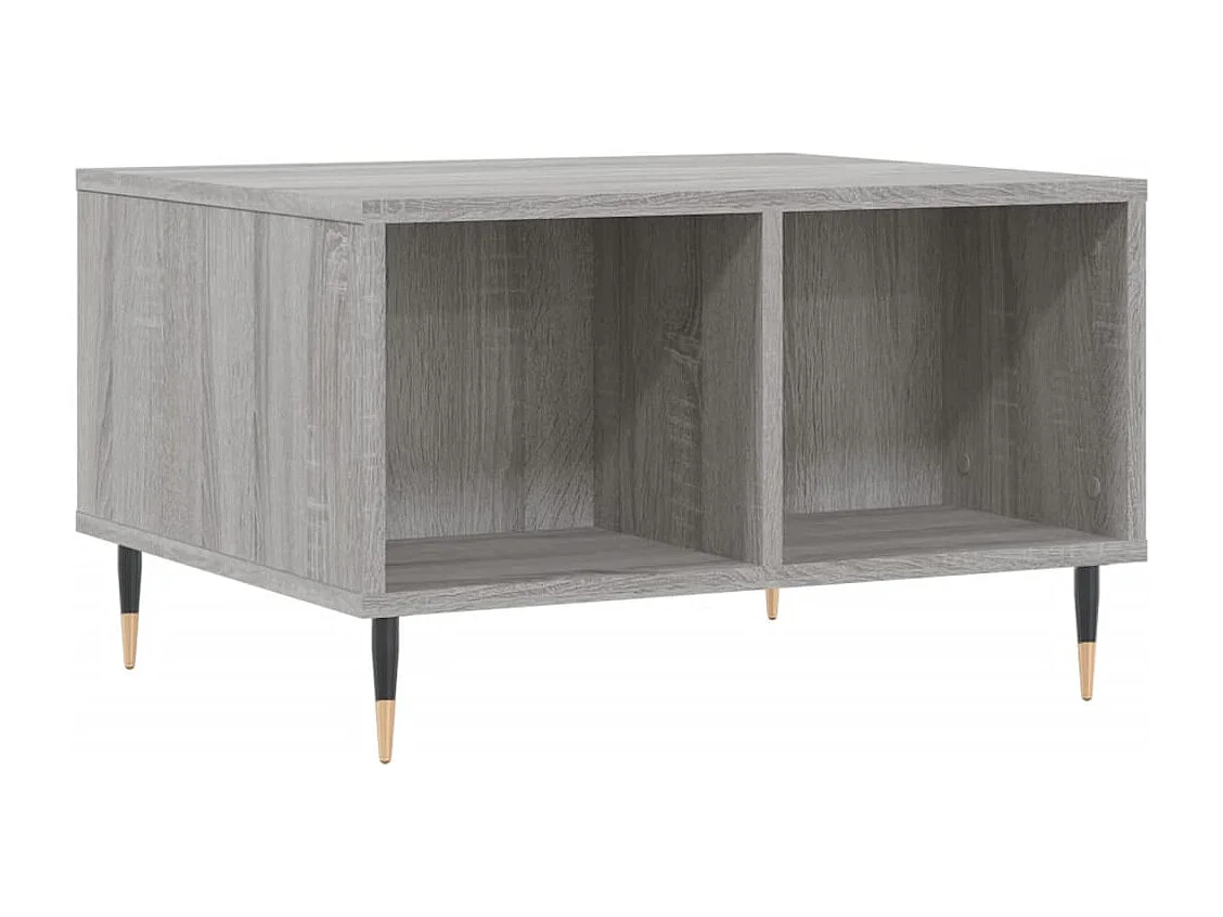 Table basse salon-Table d'appoint Sonoma gris 60x50x36,5 cm Bois d'ingénierie SHL21904