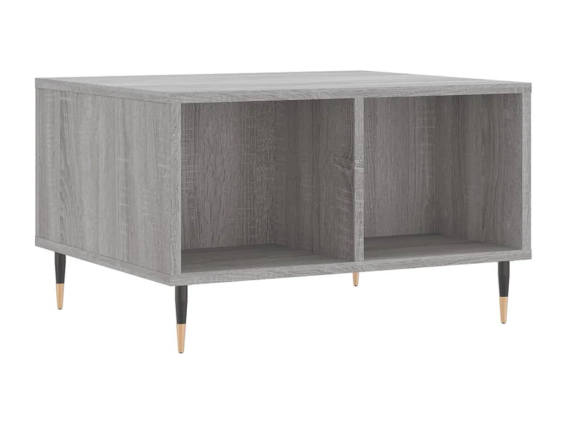 Table basse salon-Table d'appoint Sonoma gris 60x50x36,5 cm Bois d'ingénierie SHL21904