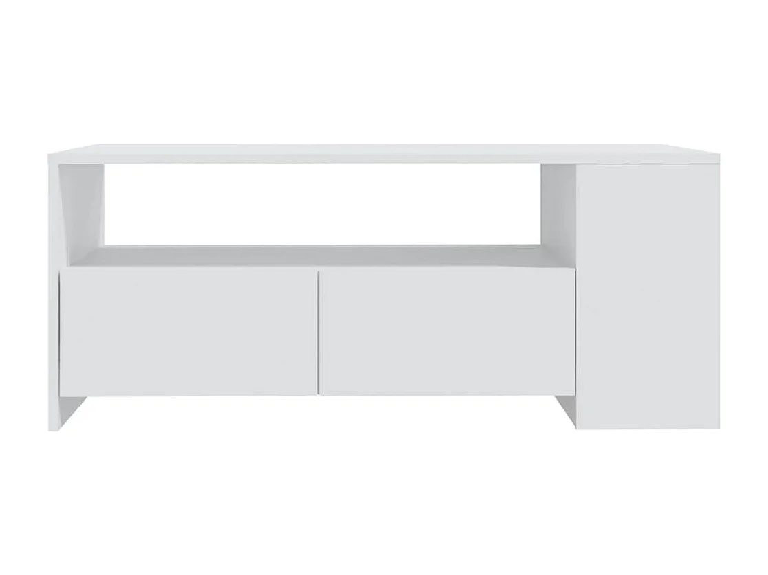 Couchtisch-Sofatisch-Beistelltische Weiß 102x55x42 cm Holzwerkstoff SHL73696