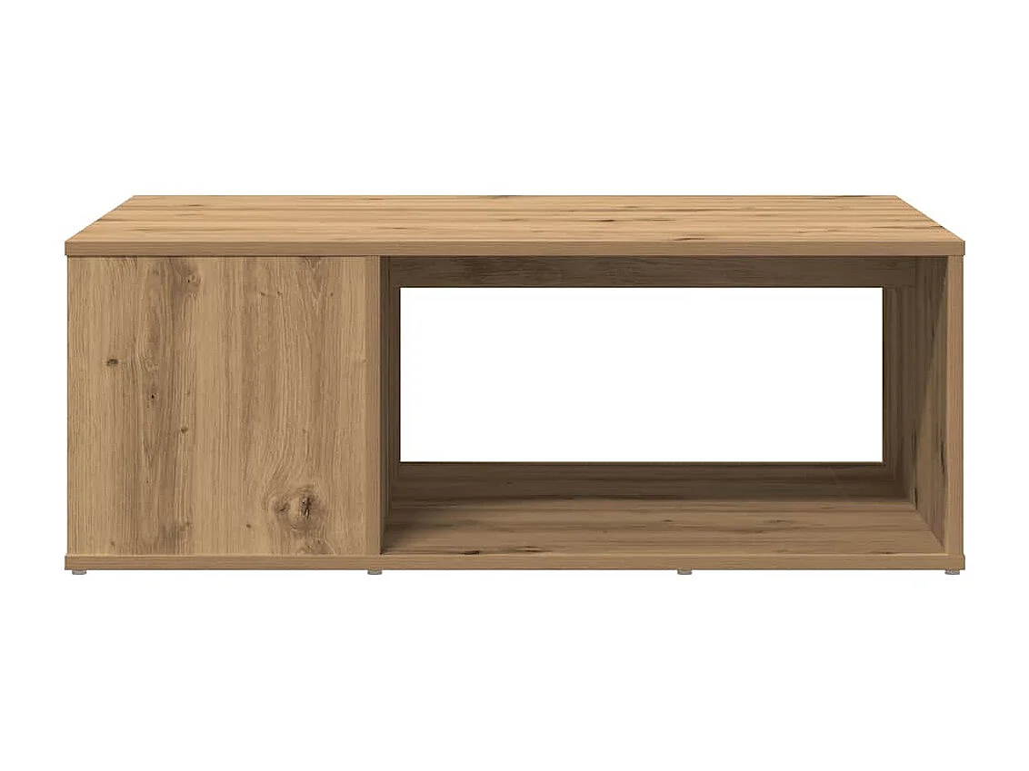 Tavolino da Salotto-Tavolino Basso Rovere Artigianale 90x67x33 cm Truciolato SHL89387