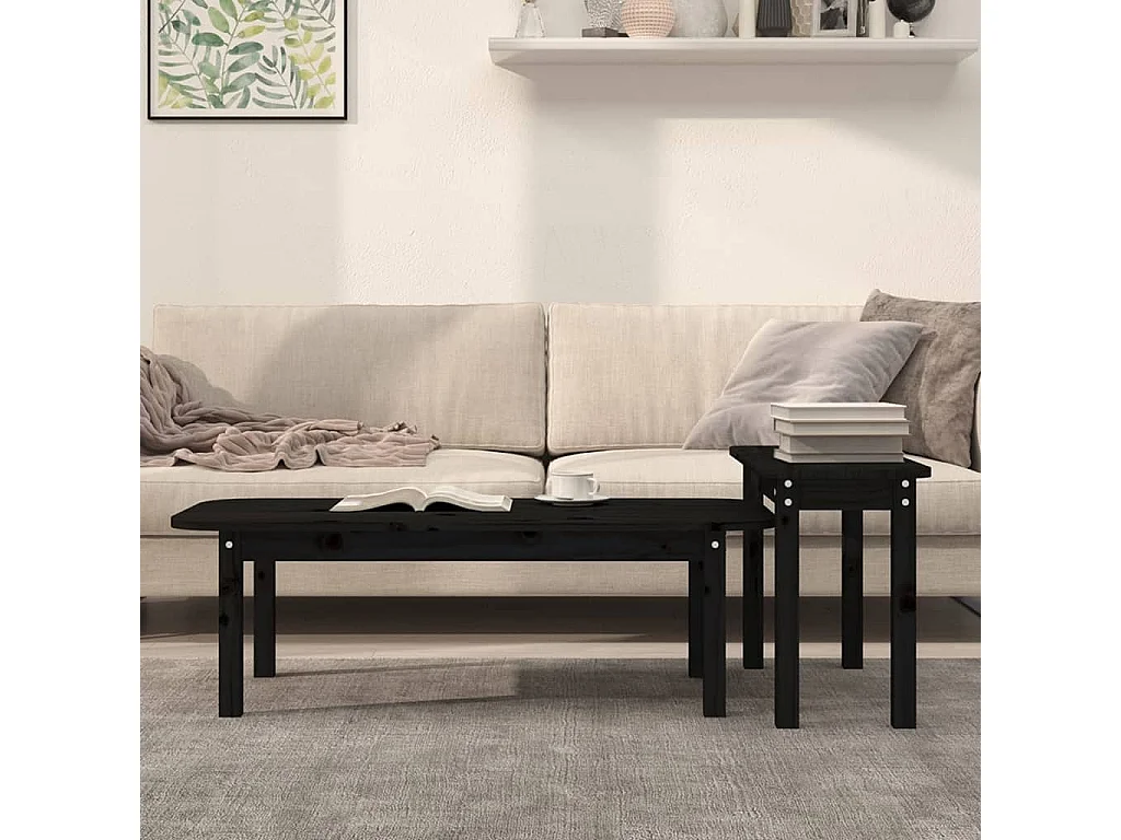 Mesa de centro | Mesa auxiliar madera de ingeniería gris hormigón 32x32x30 cm SHL3397