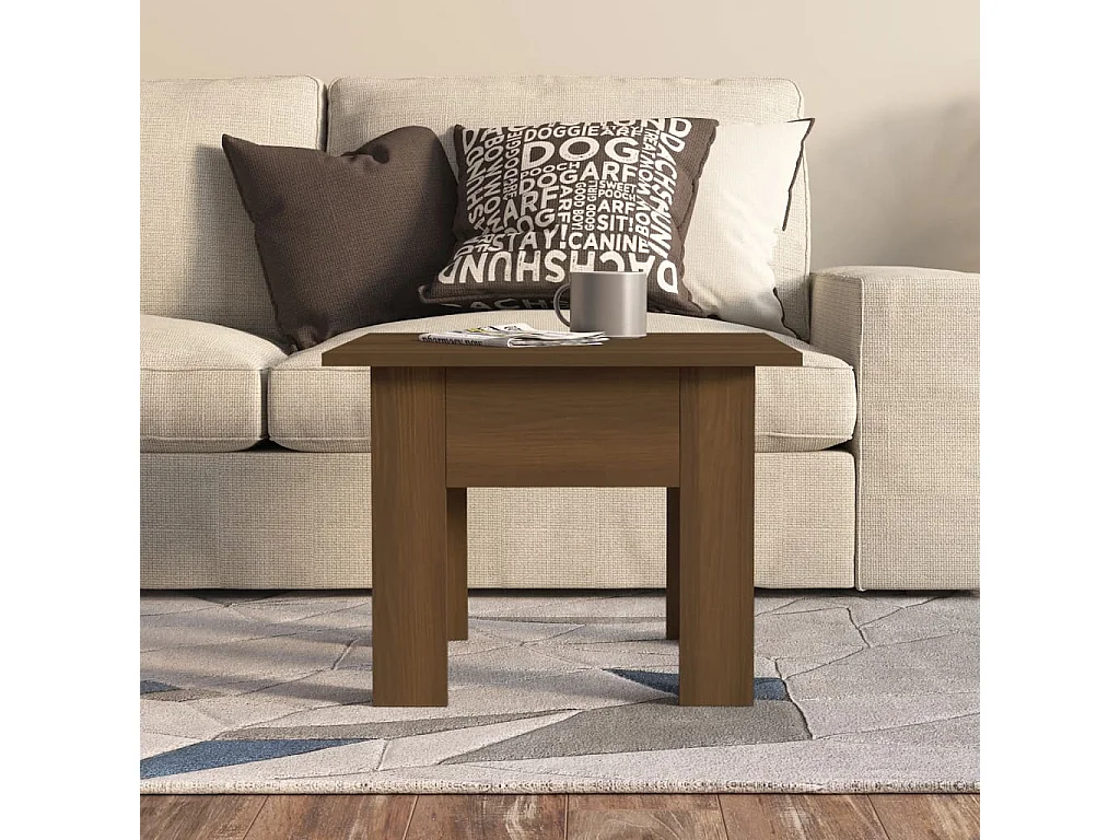 Couchtisch-Sofatisch-Beistelltische Braun Eichen-Optik 55x55x42 cm Holzwerkstoff SHL80741