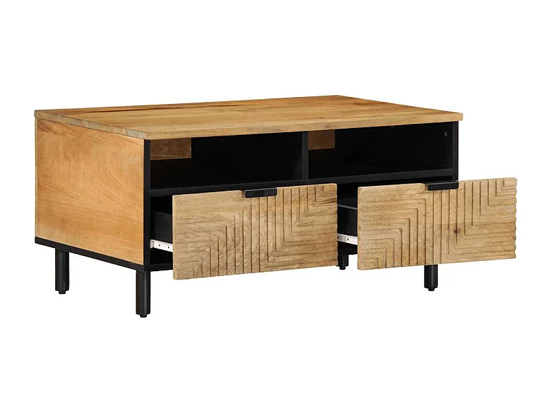 Mesas de centro apilables | Mesitas auxiliares 3 piezas madera de ingeniería negro SHL3790