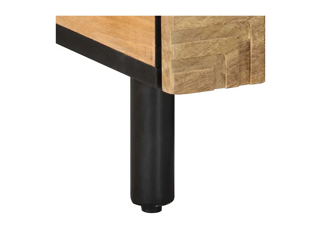 Mesas de centro apilables | Mesitas auxiliares 3 piezas madera de ingeniería negro SHL3790