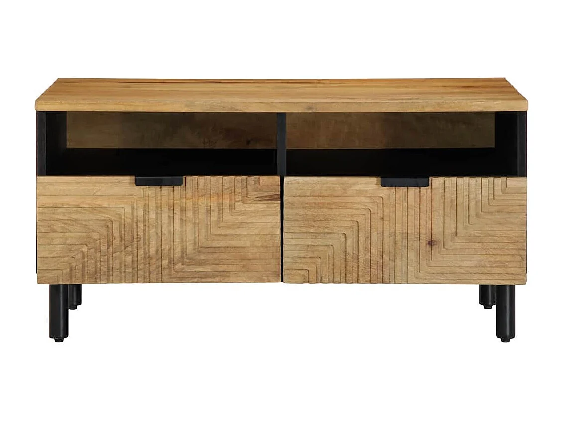 Table basse salon-Table d'appoint marron 80x54x40 cm bois massif de manguier SHL29729