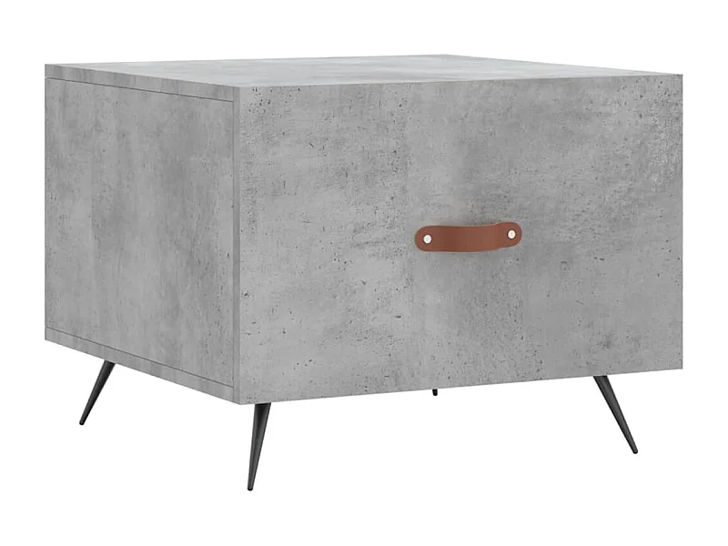 Table basse salon-Table d'appoint gris béton 50x50x40 cm bois d'ingénierie SHL87127