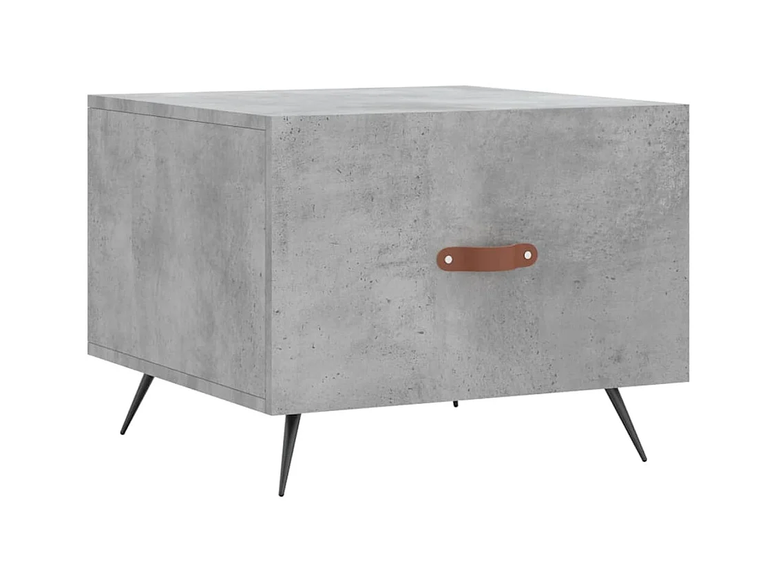 Table basse salon-Table d'appoint gris béton 50x50x40 cm bois d'ingénierie SHL87127