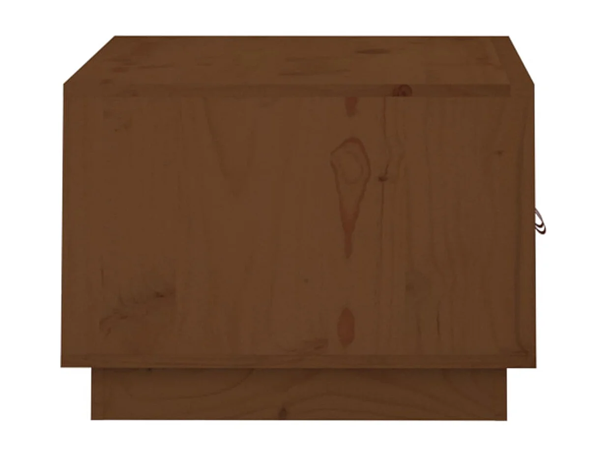 Couchtisch-Sofatisch-Beistelltische Honigbraun 80x50x35 cm Massivholz Kiefer SHL82880