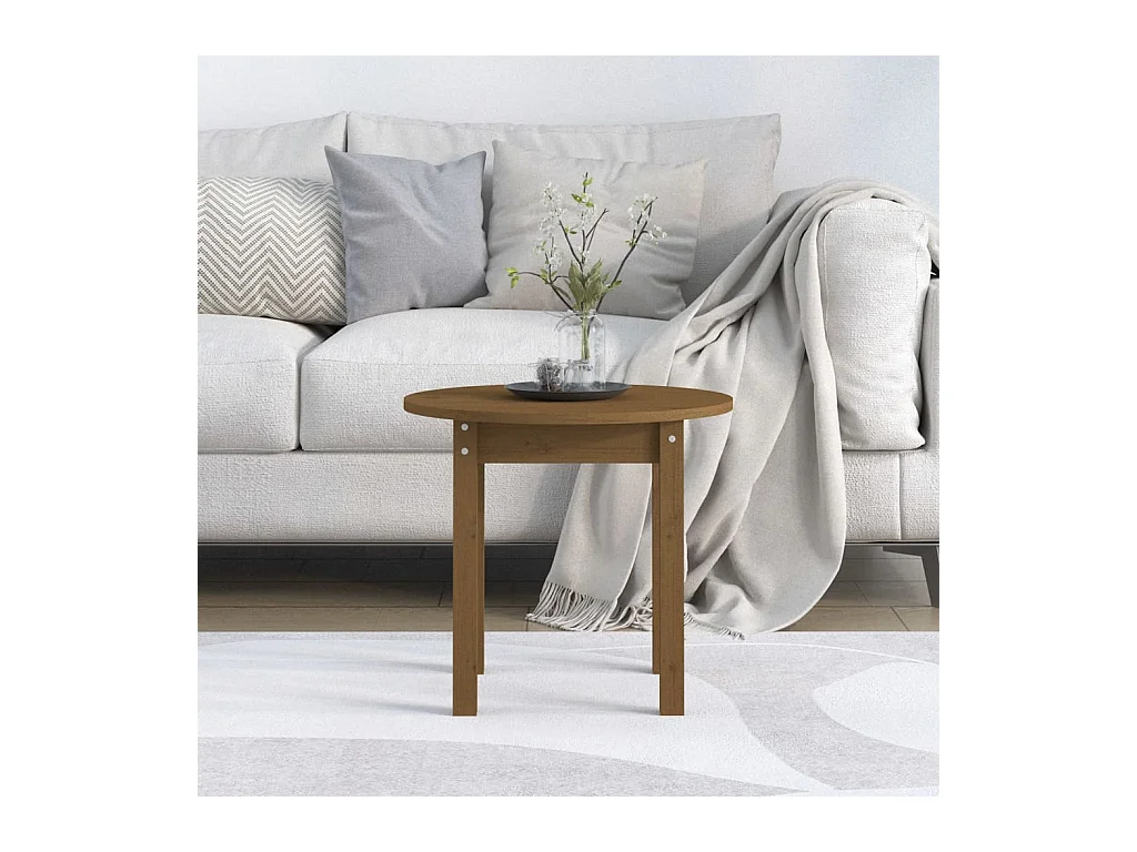 Mesa de centro | Mesa auxiliar madera de ingeniería envejecida 60x44,5x45 cm SHL4058