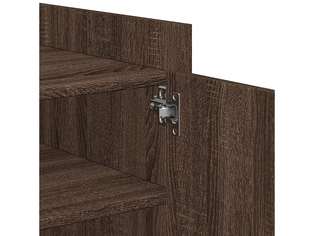 Couchtisch-Wohnzimmertisch-Beistelltische Braun Eichen-Optik 100x50x50 cm Holzwerkstoff SHL25075