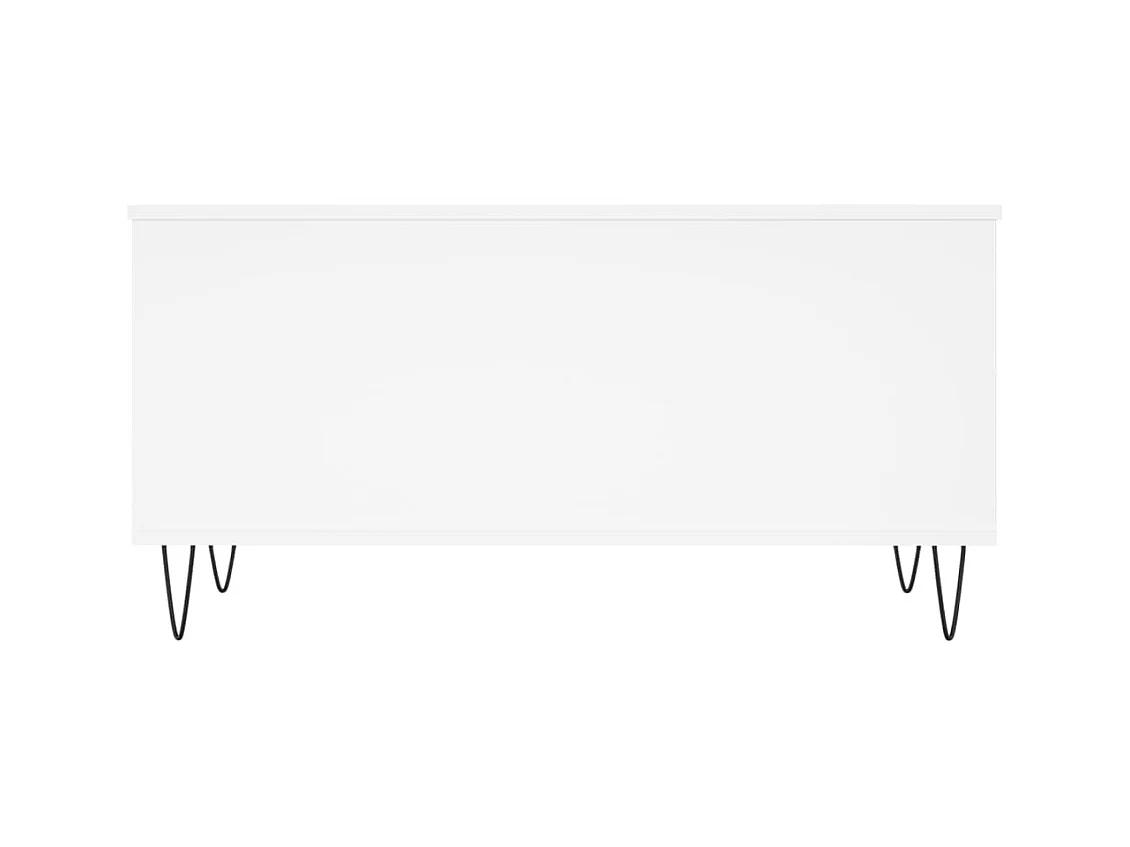 Mesa de centro | Mesa auxiliar superficie de vidrio acero 98,5x50x45 cm SHL3528