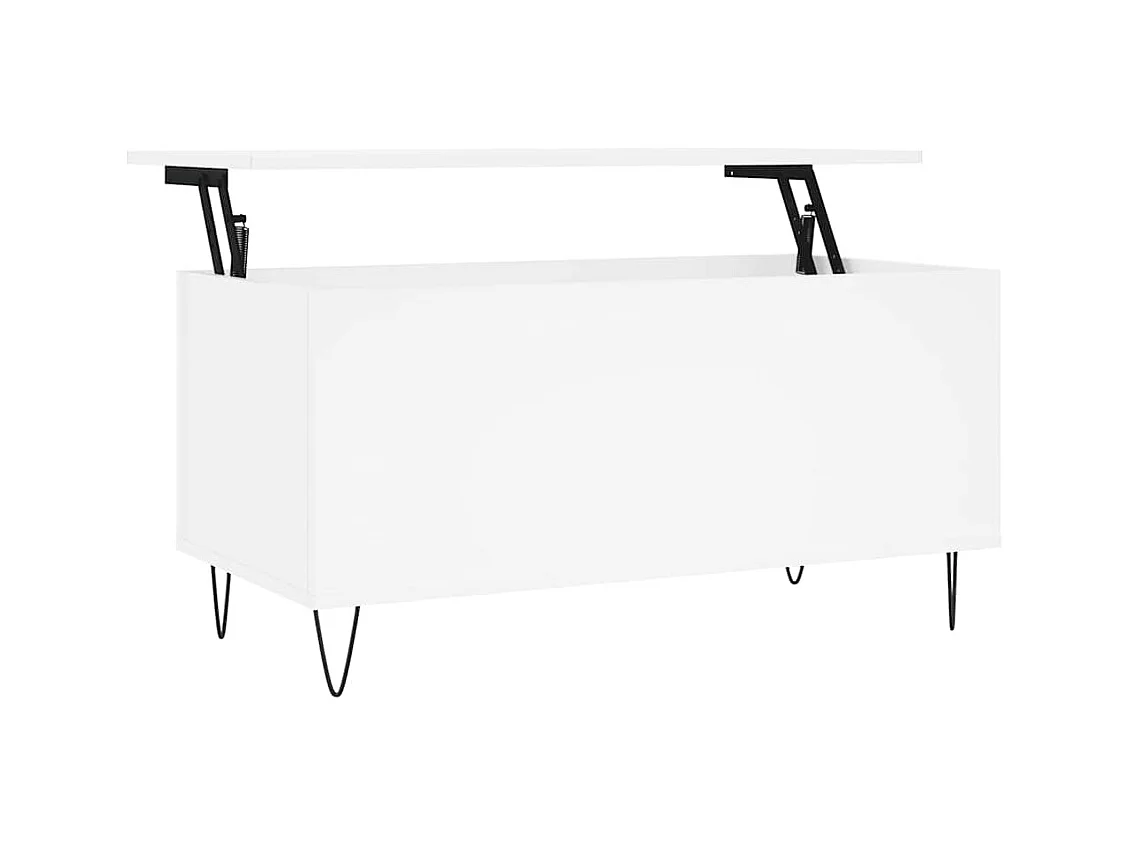 Table basse salon-Table d'appoint Blanc 90x44,5x45 cm Bois d'ingénierie SHL81846