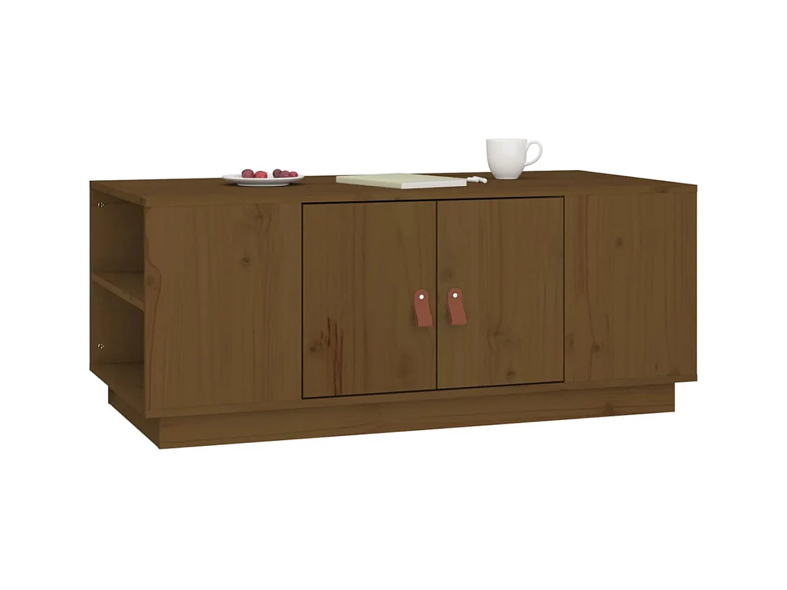 Mesa de centro | Mesa auxiliar madera contrachapada negro 90x50x36,5 cm SHL831527