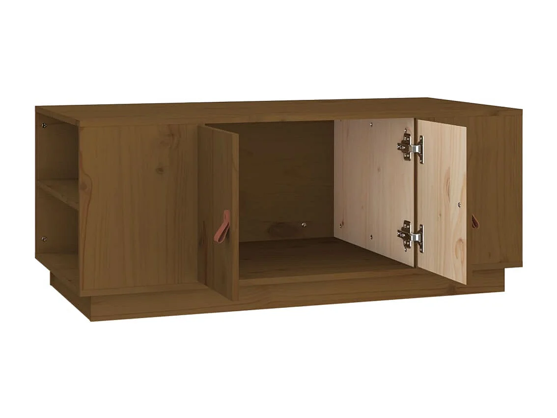 Mesa de centro | Mesa auxiliar madera contrachapada negro 90x50x36,5 cm SHL831527